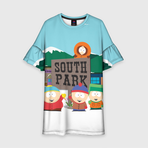 Детское платье 3D Южный Парк South Park, цвет 3D печать