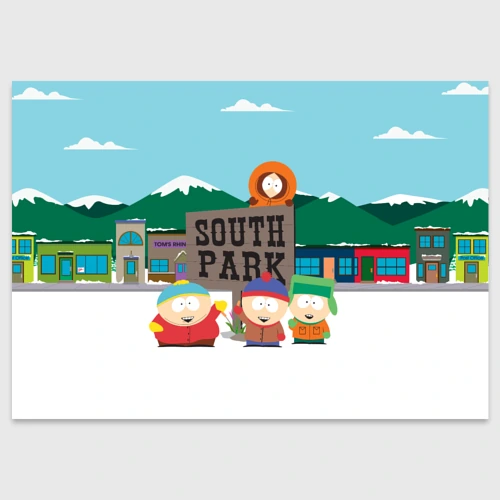 Поздравительная открытка Южный Парк South Park