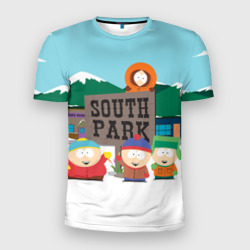 Мужская футболка 3D Slim Южный Парк South Park