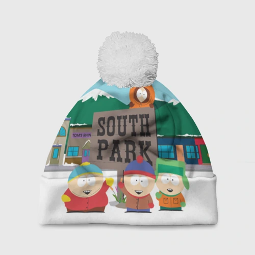 Шапка 3D c помпоном Южный Парк South Park