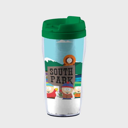 Термокружка-непроливайка Южный Парк South Park, цвет зеленый