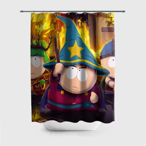 Штора 3D для ванной Южный Парк South Park