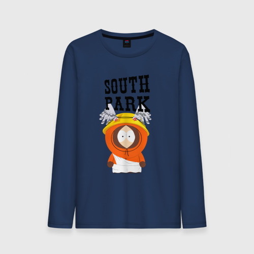 Мужской лонгслив хлопок South Park Кенни, цвет темно-синий