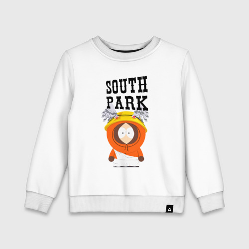 Детский свитшот хлопок South Park Кенни, цвет белый