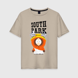 Женская футболка хлопок Oversize South Park Кенни