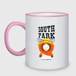 Кружка двухцветная South Park Кенни