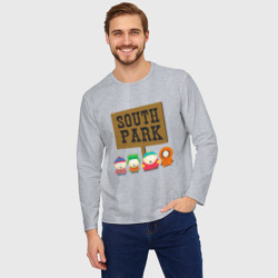 Мужской лонгслив oversize хлопок South Park - фото 2