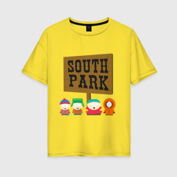 Женская футболка хлопок Oversize South Park