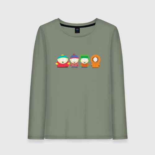 Женский лонгслив хлопок South Park, цвет авокадо