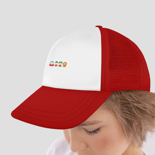 Детская кепка тракер South Park, цвет красный - фото 4