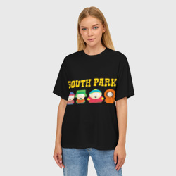 Женская футболка oversize 3D South Park - фото 2