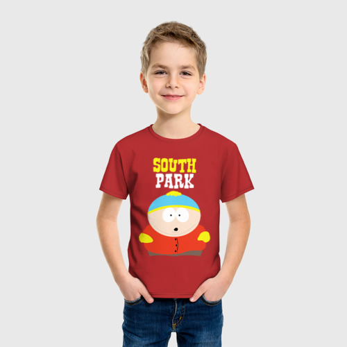 Детская футболка хлопок South Park, цвет красный - фото 3