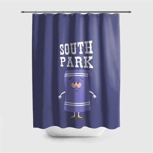 Штора 3D для ванной South Park Полотенчико Южный Парк