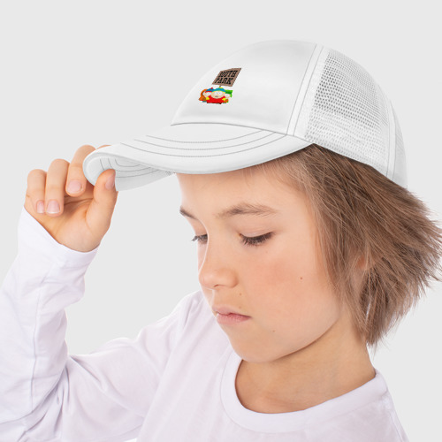 Детская кепка тракер Южный Парк South Park, цвет белый - фото 3