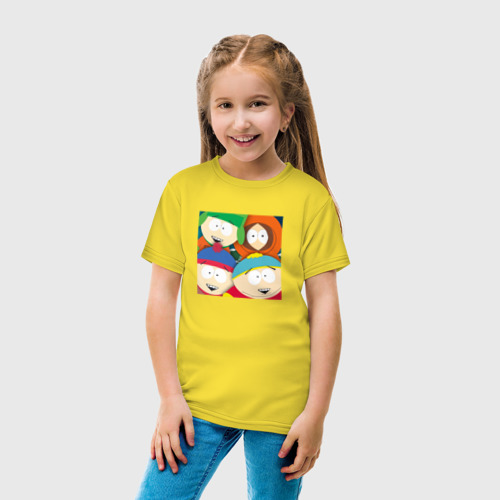 Детская футболка хлопок South Park, цвет желтый - фото 5