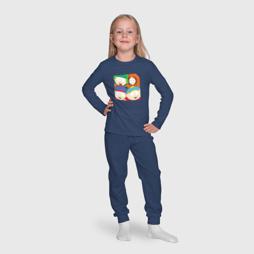 Детская пижама с лонгсливом хлопок South Park, цвет темно-синий - фото 7