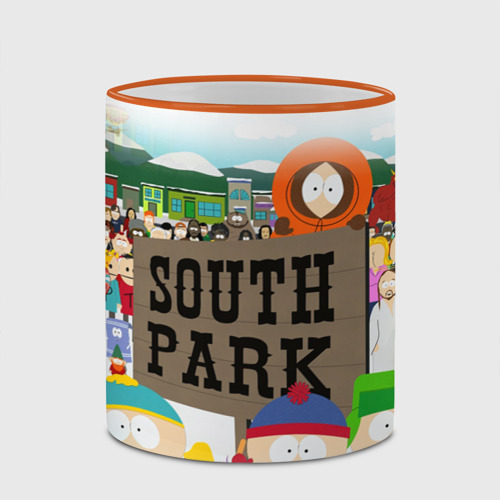 Кружка с полной запечаткой Южный Парк, цвет Кант оранжевый - фото 4