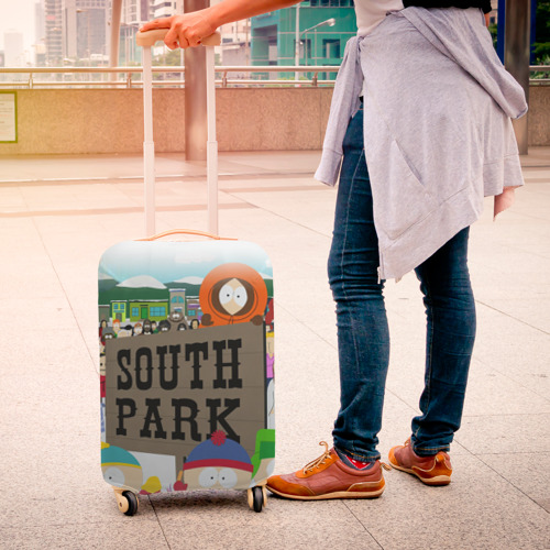 Чехол для чемодана 3D Южный Парк, цвет 3D печать - фото 4