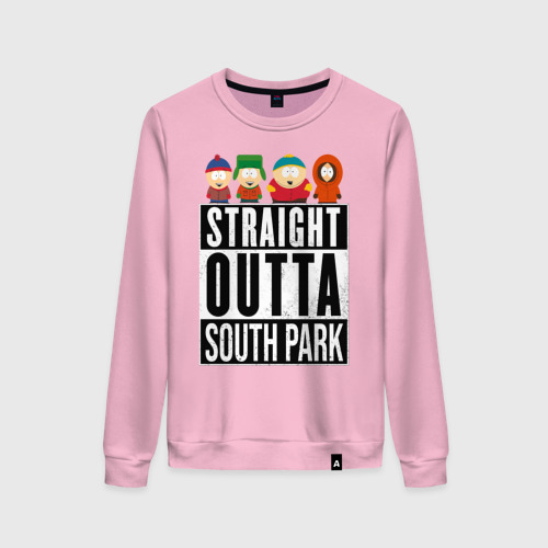 Женский свитшот хлопок South Park, цвет светло-розовый
