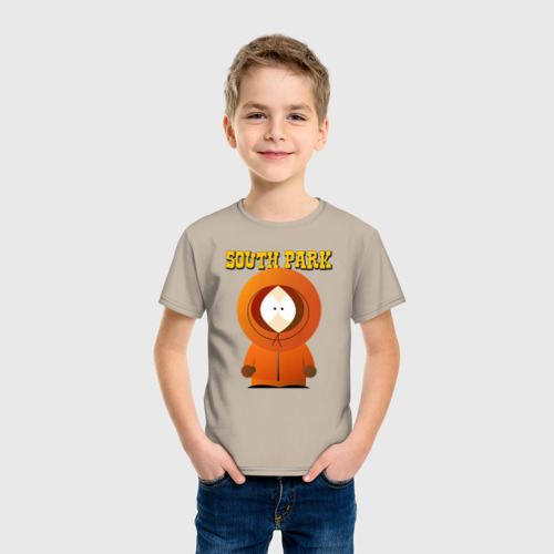 Детская футболка хлопок Южный Парк, цвет миндальный - фото 3
