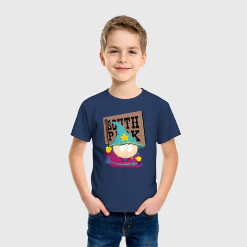 Детская футболка хлопок Южный Парк, цвет темно-синий - фото 3