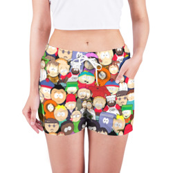 Женские шорты 3D South Park персонажи - фото 2