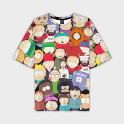 Мужская футболка oversize 3D South Park персонажи