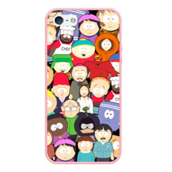 Чехол для iPhone 5/5S матовый South Park персонажи