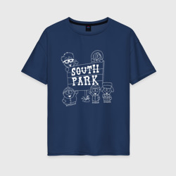 Женская футболка хлопок Oversize Южный Парк