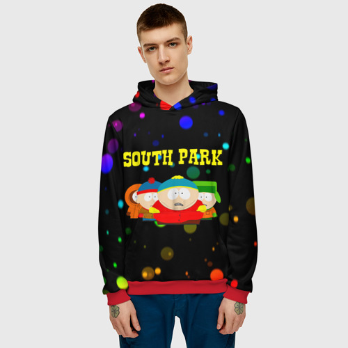 Мужская толстовка 3D South Park, цвет красный - фото 3