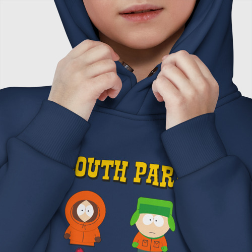 Детское худи Oversize хлопок Южный Парк South Park, цвет темно-синий - фото 7