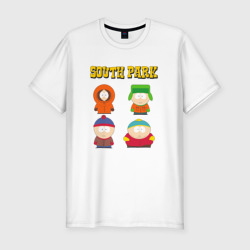 Мужская футболка хлопок Slim Южный Парк South Park