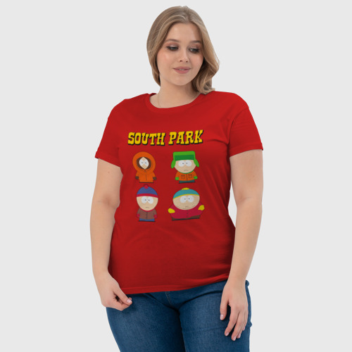 Женская футболка хлопок с принтом ЮЖНЫЙ ПАРК | SOUTH PARK (Z), фото #4