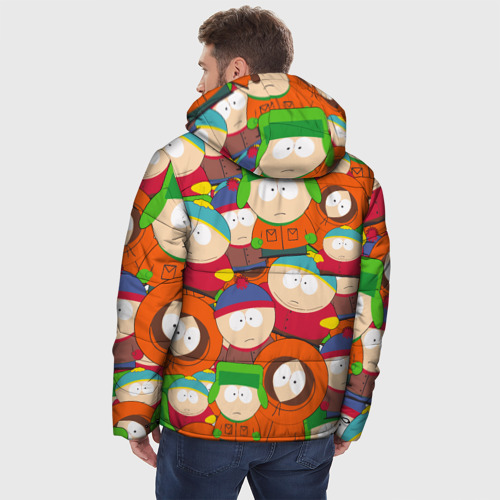 Мужская зимняя куртка 3D Южный Парк, цвет черный - фото 4