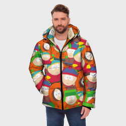 Мужская зимняя куртка 3D Южный Парк - фото 2