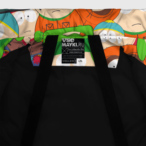 Мужская зимняя куртка 3D Южный Парк, цвет черный - фото 7