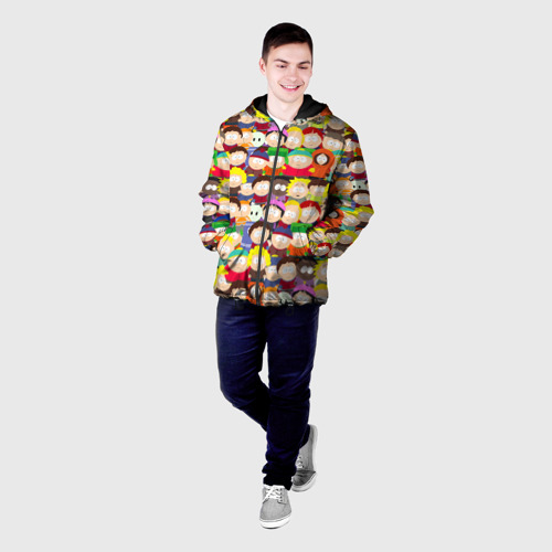 Мужская куртка 3D с принтом ЮЖНЫЙ ПАРК, фото на моделе #1