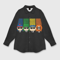 Мужская рубашка oversize 3D South Park