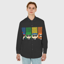 Мужская рубашка oversize 3D South Park - фото 2