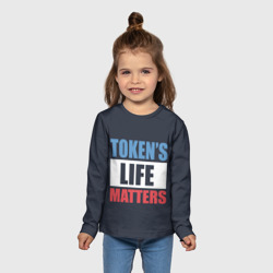 Детский лонгслив 3D Tokens life matters - фото 2