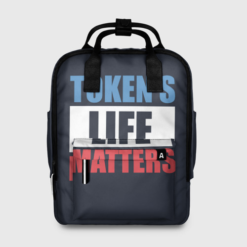 Женский рюкзак 3D Tokens life matters