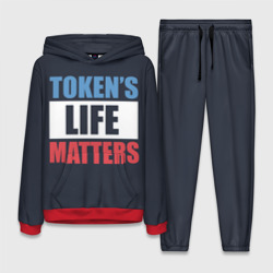 Женский костюм с толстовкой 3D Tokens life matters