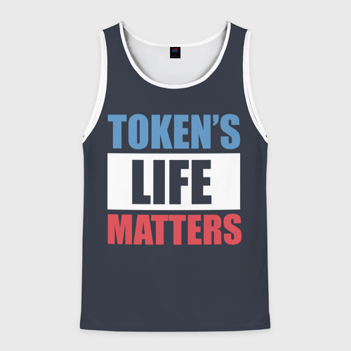 Мужская майка 3D Tokens life matters, цвет 3D печать