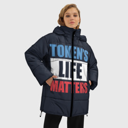 Женская зимняя куртка Oversize Tokens life matters - фото 2