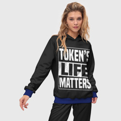 Женский костюм с толстовкой 3D Tokens life matters - фото 2