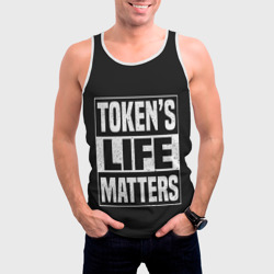 Мужская майка 3D Tokens life matters - фото 2