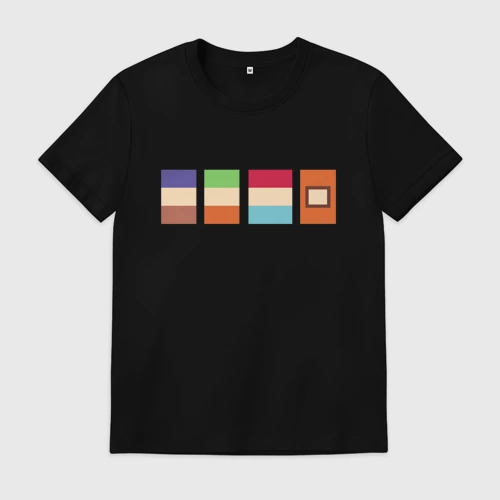 Мужская футболка хлопок с принтом Южный Парк South Park, вид спереди #2