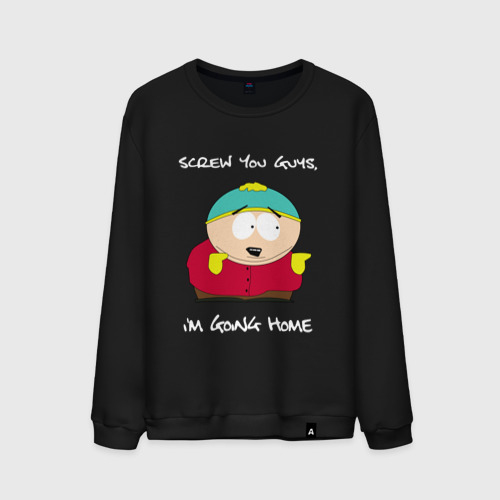 Мужской свитшот хлопок Южный Парк South Park, цвет черный