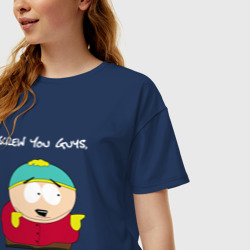 Женская футболка хлопок Oversize Южный Парк South Park - фото 2