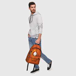 Рюкзак с принтом Южный Парк для любого человека, вид спереди №5. Цвет основы: белый